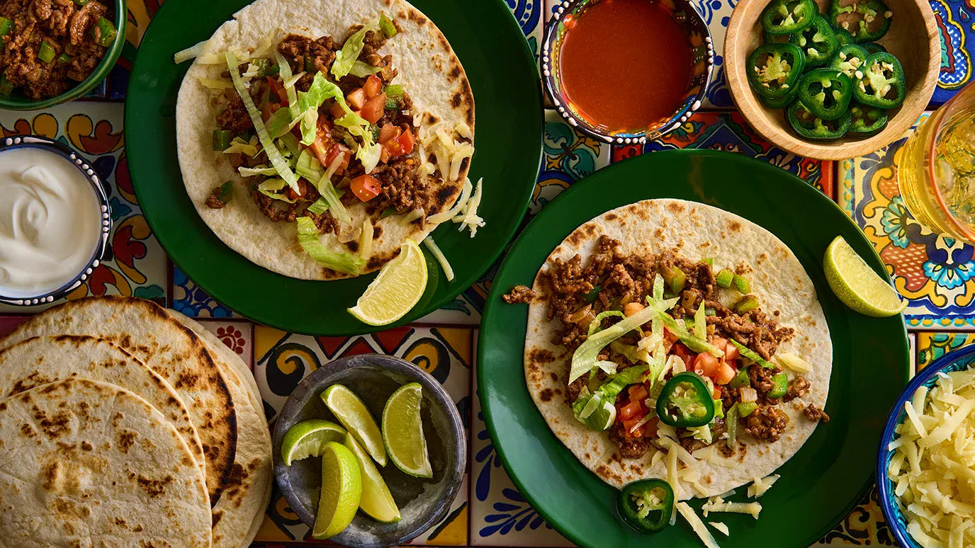 Tacos mit würzigem Rinderhack