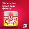 McCormick Der Feurige GewA?rzglas mit dem Slogan Wir machen Essen zum Genuss.