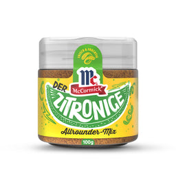 Ein Glas McCormick Zitronice Zitronenschalen-GewA?rz.