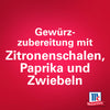 GewA?rzzubereitung mit Zitronenschalen, Paprika und Zwiebeln von McCormick.