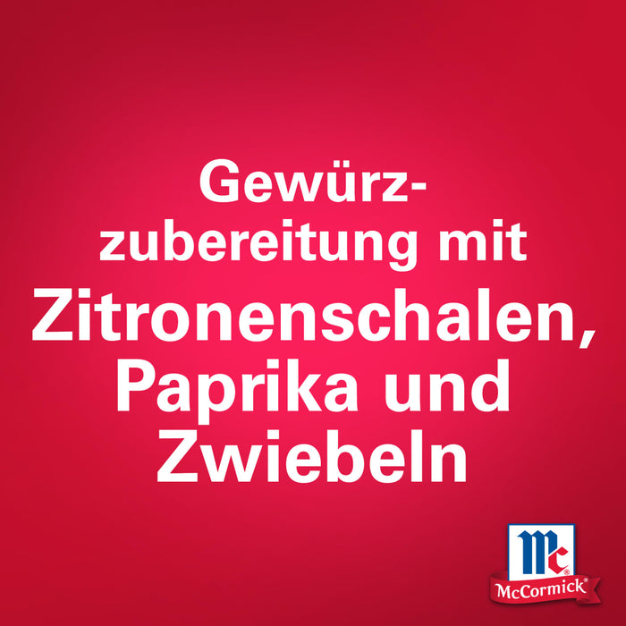 GewA?rzzubereitung mit Zitronenschalen, Paprika und Zwiebeln von McCormick.