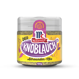 Ein BehA?lter mit McCormick Der Knoblauch KnoblauchgewA?rz.