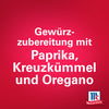 McCormick GewA?rzzubereitung mit Paprika, KreuzkA?mmel und Oregano.