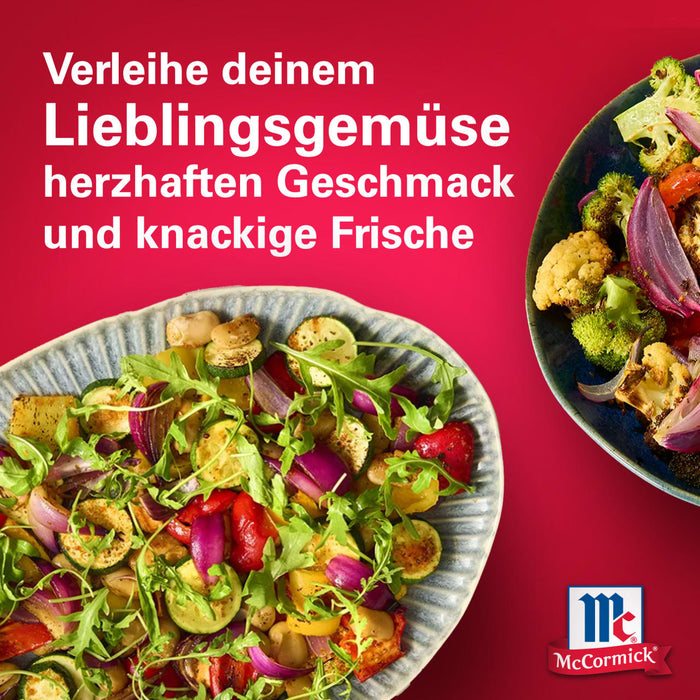 Ein lebendiges Bild, das zeigt, wie McCormick-GewA?rze den Geschmack und die Frische von gemischtem GemA?se verbessern.