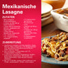 Diese Rezept-Infografik für mexikanische Lasagne enthält Srpet Cumin Gd X06-Ge als wichtiges Gewürz für die Rindfleisch-Bohnen-Füllung.