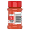 Die Rückseite eines Glases mit McCormick Paprika, auf der das deutsche Etikett mit dem Strichcode und der Adresse von McCormick France SAS zu sehen ist.