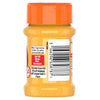 Die Rückseite eines McCormick Kurkuma-Gewürzglases, die das deutsche Etikett mit Markeninformationen, einem Barcode und der Firmenadresse zeigt.